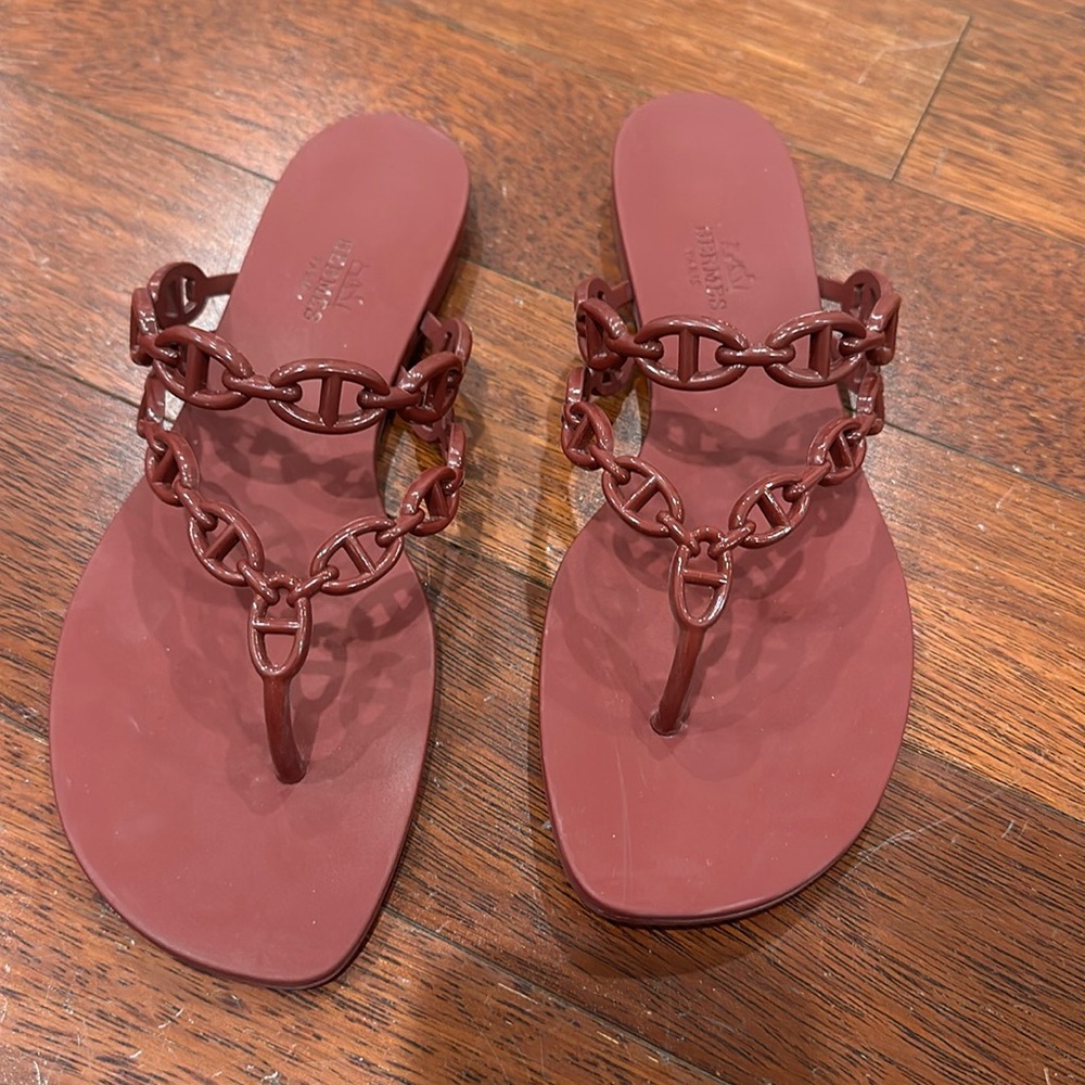 Hermes island sandal.